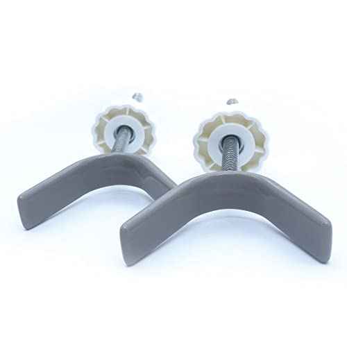 Baby Gate Banister Adapter Y-Spindle Rods - M8(8mm) for Pressure Mounted Baby and Pet Safety Stair Gates with Extra Long Wall Mounting Screws Rod & Bolts (Y-Grey-2 Pack)