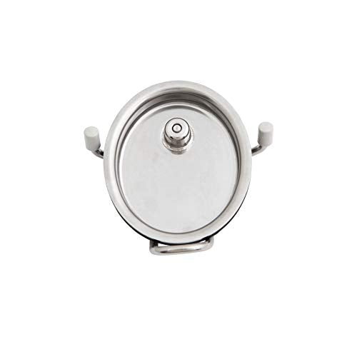 304 Stainless Steel Cornelius Keg Lid with O-Ring – Fits Corny/Soda Kegs, 130 PSI