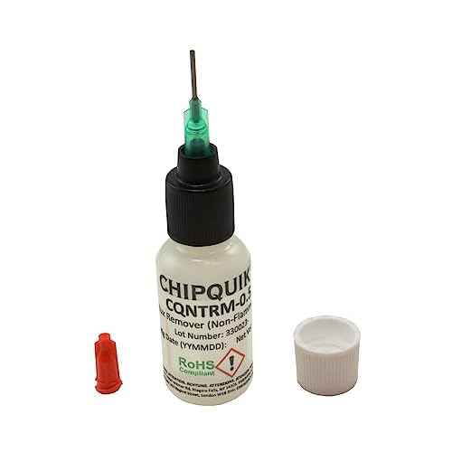 Chip Quik CQNTRM-0.5 Flux Remover (Non-Flammable) in 15ml (0.5oz) Squeeze Bottle w/tip