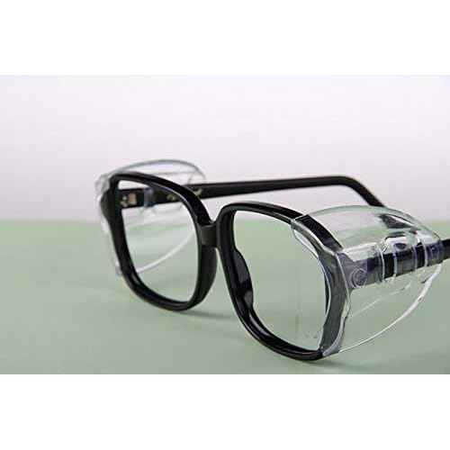 Hub¡¯s Gadget 12 Pairs Safety Eye Glasses Side Shields, Slip On Clear Side Shield for Safety Glasses- Fits Small to Medium Eyeglasses