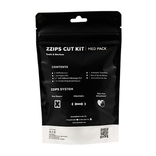 My Medic ZZips MedPack Wound Closure Kit for Cuts & Lacerations - First Aid Alternative