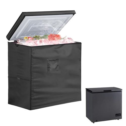 Deep Freezer Cover 7 Cu Ft, Waterproof Chest Freezer Cover with Zipper, Frigidaire Compatible