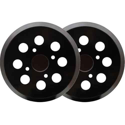 2 Pack 5 Inch 8 Hole Hook and Loop Replacement Sander Pad for Ridgid R2501 R2600 R2601 R2611 R8606 Random Orbit Sander. 5" Replacement Hook and Loop Backing Pad Parts # 300527002