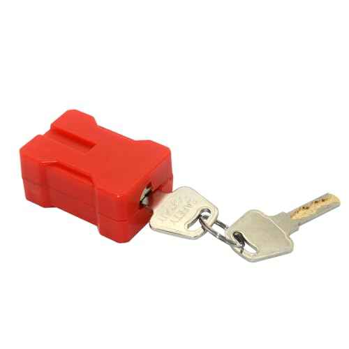 7397 Electrical Plug Lockout Device with 2 Keys, Fits for Standard 2&3 Pronged Plugs, Safety Assurance Device