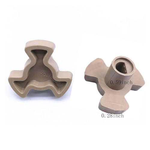 Microwave Turntable Motor Coupler 0.59in Shaft Replacement for Glass Tray Drive