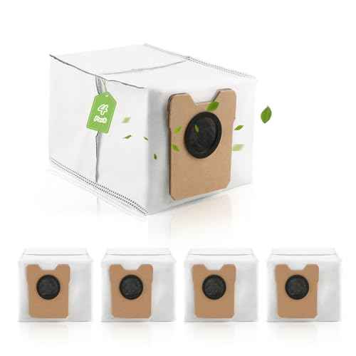 4Pcs for Eufy Omni C20/C10 Dust Bags Replacement Compatible with eufy C20/C10 Omni Robot Vacuum Cleaner Bags (3.1L Large Capacity)