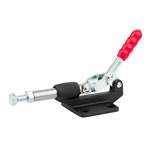 POWERTEC Push Pull Toggle Clamp, 500lbs Holding Capacity, 305CM Quick Release Push Pull lever Clamp, Stroke Clamp for Welding, Woodworking Jigs and Fixtures, Pocket Hole Jigs, CNC (20318)