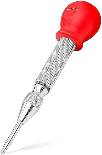 NEIKO 02638A 5-Inch Automatic Center Punch for Metal, Adjustable Impact Spring Loaded Tool