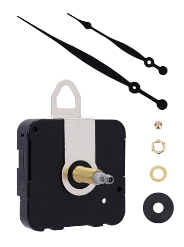 High Torque Clock Movement Kit with 0.75 Inch Thread & 8 Inch Hands for Large Wall Clocks