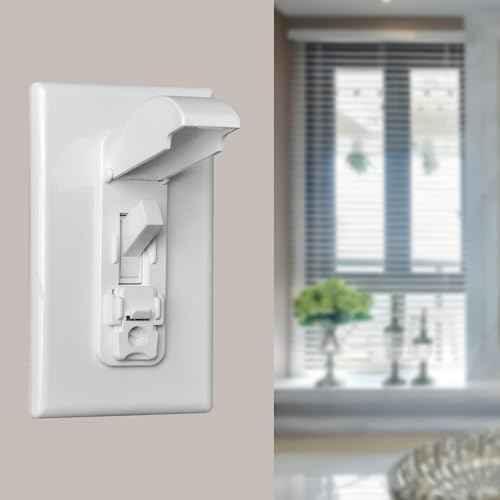 2 Light Switch Guard Cover, Baby Proof Wall Switch Cover Guard for Toggle Light Switch Protects Your Lights or Circuits from Being Accidentally Turned On or Off