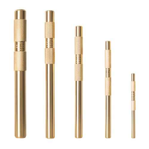 5-Piece Premium Brass Punch Set - Heavy-Duty Non-Marring Repair Tool Kit (1/4", 3/8", 1/2", 5/8", and 3/4") Replacement for 67003-MAI 045256670034 | Automotive, Industrial & DIY Use