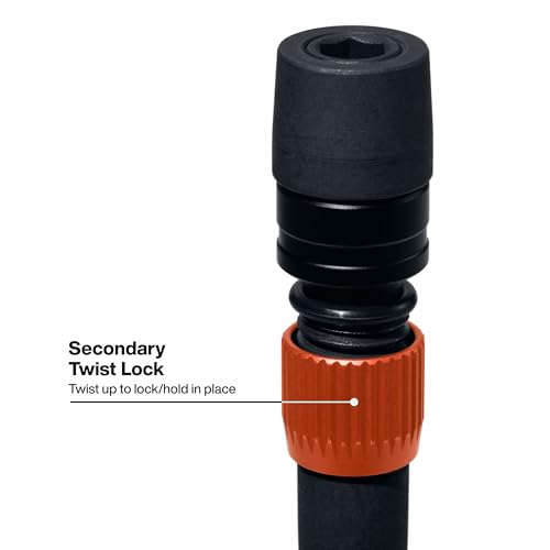 Klein Tools Dual-Lock Impact Bit Holder Set 1/4-Inch Hex 6 & 12-Inch Extensions