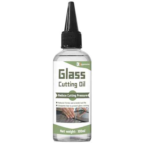 INNOVAYOU 100ml Glass Cutting Oil, Specially Formulated for Use with Any Vitreous Cutter Tool, Glass Cutter Oil Used for Cutting Stained Vitreous, Tiles and Mirrors