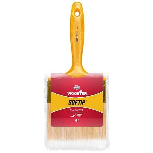 Wooster Brush Q3108-4 Paintbrush Softip, 4 inches, White