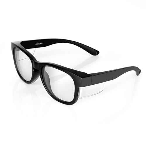 MORK&SUKY Safety Glasses with Side Shields£¬ANSI Z87.1 Certified Protective Eyewear for Work & Outdoor Use.