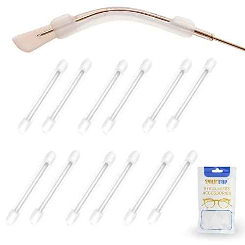 Silicone Eyeglasses Temple Tips Sleeve Retainer, Anti-Slip Elastic Glasses Ear Grip Comfort Eyeglasses Retainers Behind The Ears for Reading Glasses Sunglasses