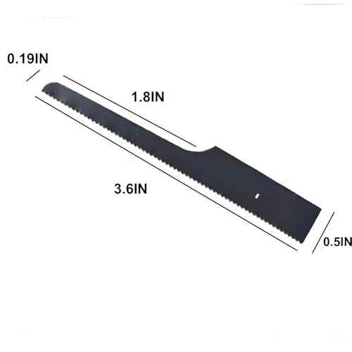 10Pcs Reciprocating Saw Blade, 32 Teeth Air Saw Hacksaw Pneumatic Saw Blade for 1.5-4mm Metal Sheet, Alloy Steel Saw Blades for Wood, Foam PVC Pipe Cutting