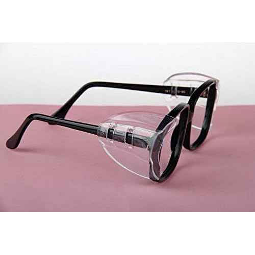 Hub¡¯s Gadget 12 Pairs Safety Eye Glasses Side Shields, Slip On Clear Side Shield for Safety Glasses- Fits Small to Medium Eyeglasses