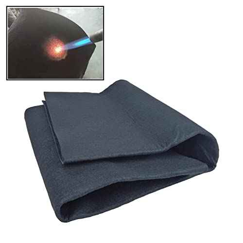 Fireproof Felt Welding Blanket Flame Retardant Fabric up to 1800¡ÆF Heat Shield for Wood Stove Smoker Grill Insulation Blanket Fire Pit Mat Fireplace Floor Protector 39x39 inches