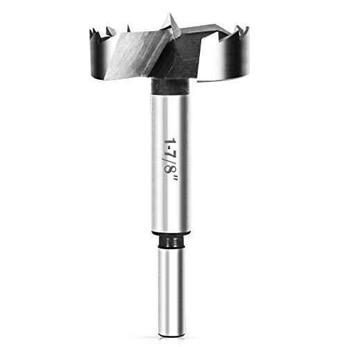 1-7/8 Inch Forstner Bit - Forstner Drill Bit 1-7/8" for Wood by Round Shank