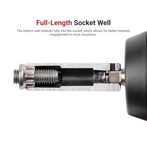 TEKTON 1/4 Inch Drive x 17 mm Deep 12-Point Impact Socket | SID03317