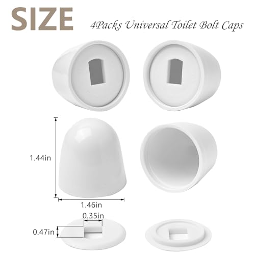 MENNTY Gold Bird Toilet Bolt Covers Set - Decorative Ceramic Bathroom Accessories