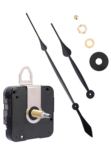 MakerTick High Torque Quartz Clock Movement Kit with 17.7" Black Hands for 0.35-0.51" Thick Dial