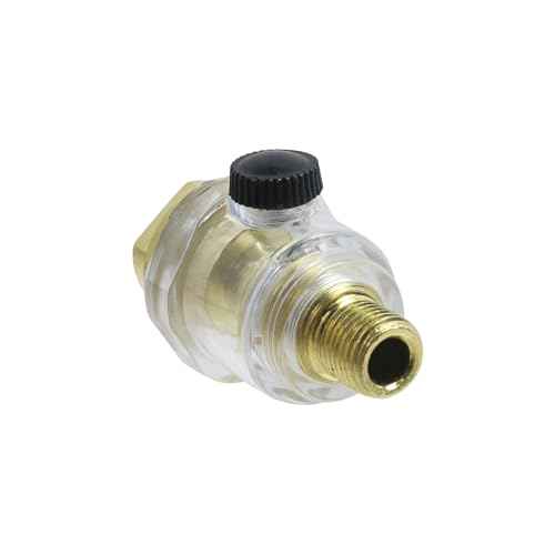 Geesatis 1/4" Mini In Line Oiler,Oil Lubricator for Air Compression(pack of 2)
