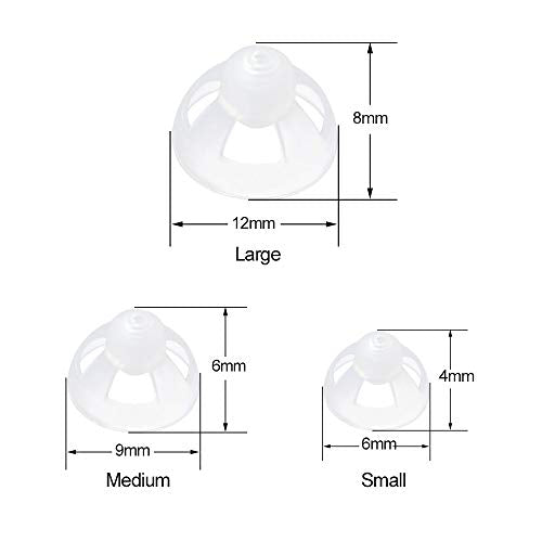 £¨10 pcs£© Hearing Amplifier Dome Open Fit Ear Tip Earplug Earbuds for RIC Hearing Aids (M ¥õ9mm)