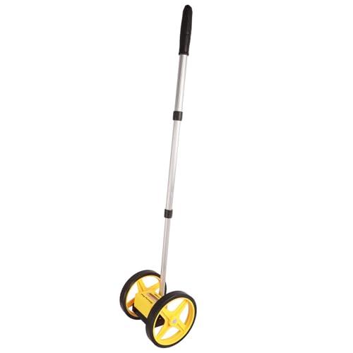 Gernie Two-Wheel Measuring Wheel Gage with Aluminum Shaft – Calibrated Distance Tool