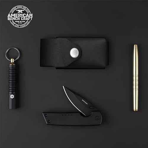 Riveted Leather Multitool Sheath for Leatherman Surge, Super Tool 300, CORE (Black) - Full Grain Leather Belt Tool Holder - Multi Tool Holster w/Solid Brass Rivets