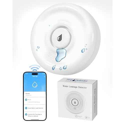 Drip Defender Pro Water Sensor | Wi-Fi Water Leak Detector for Home with 100dB Alarm, High Sensitivity, IP66 Waterproof, Easy Installation, Smart Moisture Alarm for Kitchens, Basements, and Bathrooms