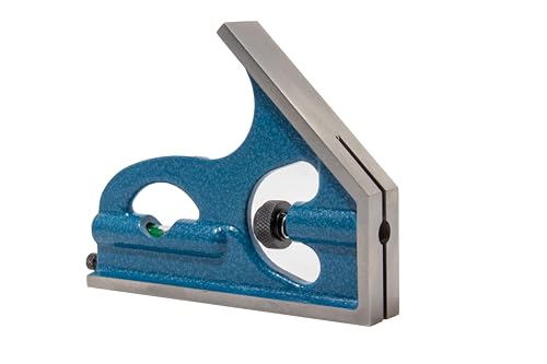 6" Combination Square, 4R, Cast Iron Head, Made in USA
