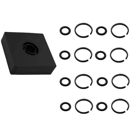 3/8" Impact Retaining Ring Clip with O-Ring & Anvil Tool - Compatible with Milwauke*e Cordless Impact Wrench - 8 Sets Replacement Retainer Ring Kit (M18/M12)