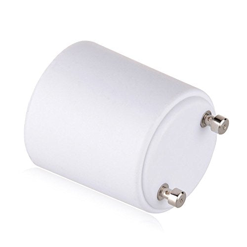 Onite 2 Pack GU24 to E27/E26 Light Bulb Adapter - Converts Pin Base to Standard Screw-in Socket