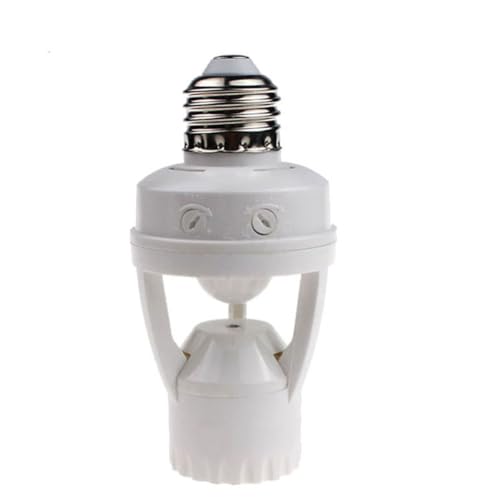Motion Sensor Light Socket Adapter for E26 Bulbs - Auto On/Off Night Light Control