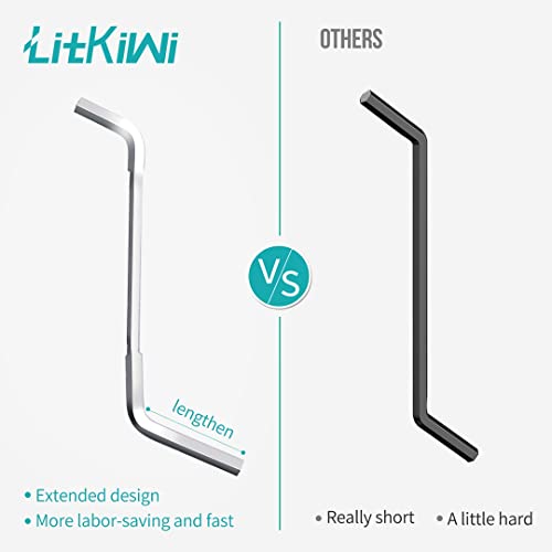 LitKiwi Jam-Buster Garbage Disposal Wrench, Silver – 1 Pack, 1 Variation