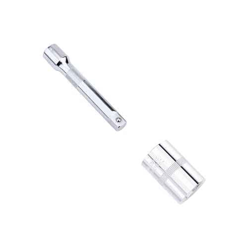 4PCS 12mm Shallow Socket, 1/4 Inch Drive, 6-Point, Metric, Heat Treated CR-V Steel Short Sockets, Full Polishing, 1 Inch Length