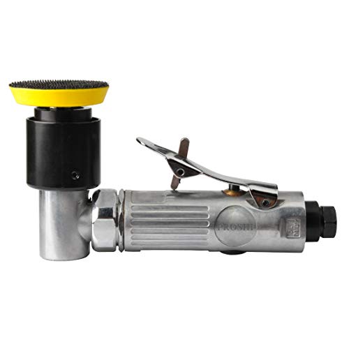 PROSHI 2-Inch & 3-Inch Angle Orbital Sander - Pneumatic Random Orbital Air Polisher for Auto & Wood