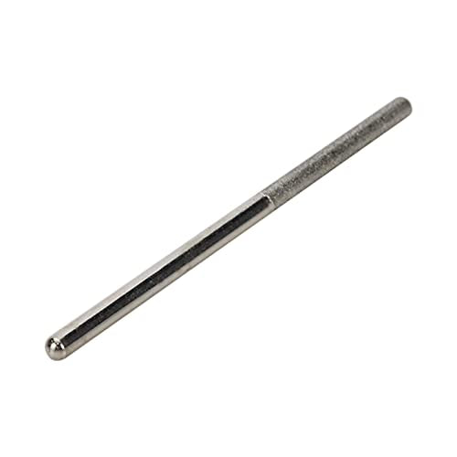 Diamond Burr Bits Cylinder Shape Carving Bits 1/8" Head Dia 1/8" Shank Dia Grinding Burr for Stone, Glass, Ceramic -10pcs