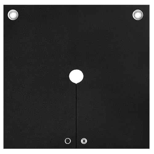 TOHONFOO Welding Blanket Fireproof, Opening Shape Welding Mat, Heat Resistant Solder Blanket Up To 1800¡ÆF, Flame Retardant Carbon Felt Heat Shield Mat for Solder Plumbers HVAC Torch Protector