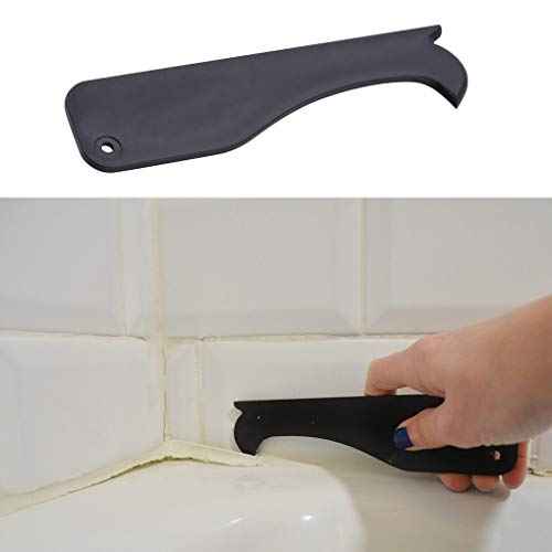 Caulking Tool, 12 Pieces Silicone Sealant Finishing Grout Tools Kit, Caulk Skirting Boards & Base Boards Replaceable Pads, for Bathroom Kitchen Sealing Hand Caulk Removal Tool (Blue)