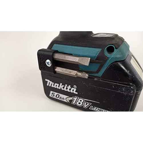 Galactic Gadgets Magnetic Bit Holder for Makita 18V Drill/Driver, Side Mounted, Strong Magnets, Low Profile Design (Black)