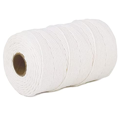 PerkHomy Natural White Cotton Butcher Twine 500 Feet Food Safe Cooking & Crafting