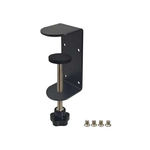 3 inch C-Clamp with Four Small Holes in the back, 1-Pack Adjustable Desk C Clamps for Range 0.35"~3.37", Versatile Clamp for Brake, Parts Assembly, Fastening, Welding, Woodwork, Metal Work