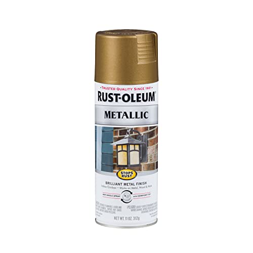 Rust-Oleum Stops Rust Metallic Spray Paint Champagne Bronze 11oz - Weather-Resistant Finish