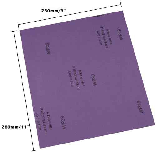 12 Pcs 320 Grit Sandpaper,Wet Dry Sandpaper Sheets 9x11 Inch,Alumina Abrasive Sand Paper for Wood Furniture Polishing,Automotive Sanding,Metal Grinding