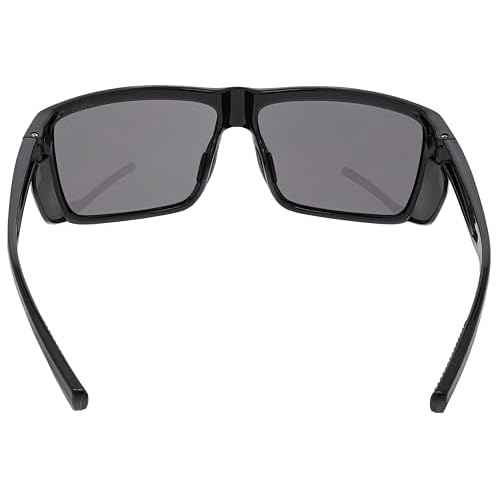 MCR Safety SR212 Swagger SR2 Safety Glasses with Thermo Plastic Rubber Nose Pads and Detachable Side Shields, Black Frame, Gray Lens