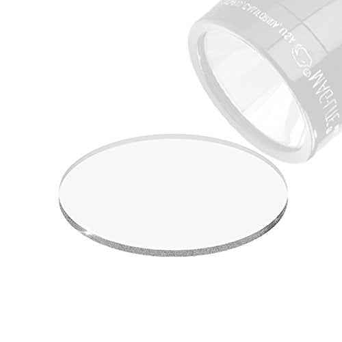 Weltool Glass Lens for Maglite C or D Cell Full Size Flashlights Upgrade - Tempered Glass Lens Shatterproof and UltraClear (1lens)
