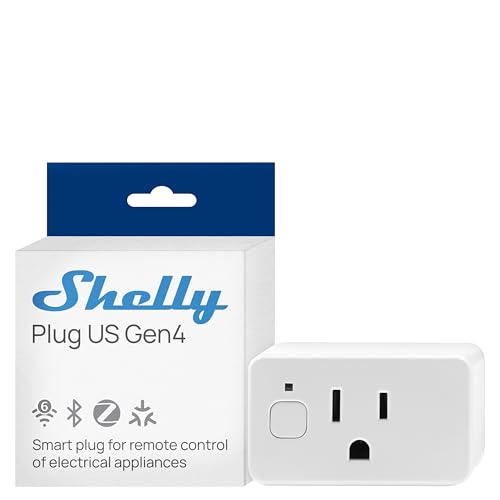 Shelly Smart Plug UL WiFi Zigbee Bluetooth Matter Outlet White - Gen4